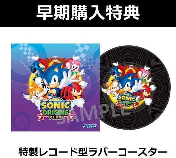 SONIC ORIGINS PLUS DX PACK EBTEN LIMITED PS4 - T-SHIRT - ACRYLIC STAND - TOWEL - COVER - ARTBOOK - Image 10