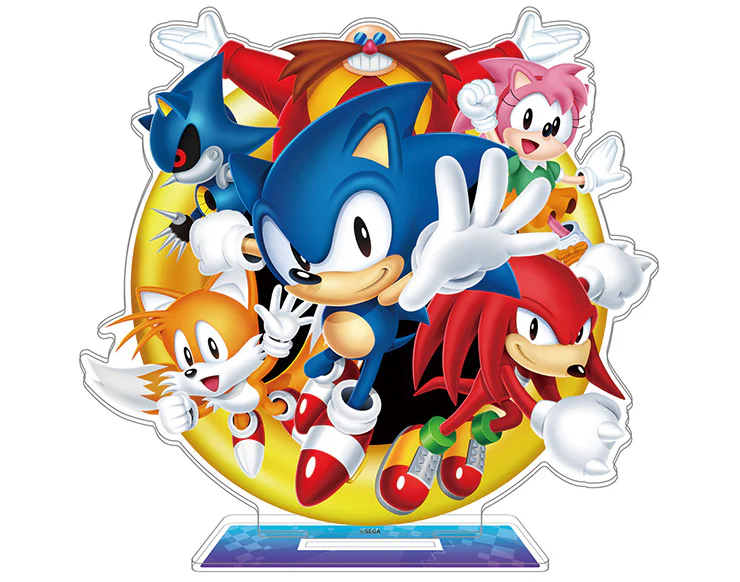 SONIC ORIGINS PLUS DX PACK EBTEN LIMITED PS4 - T-SHIRT - ACRYLIC STAND - TOWEL - COVER - ARTBOOK - Image 7